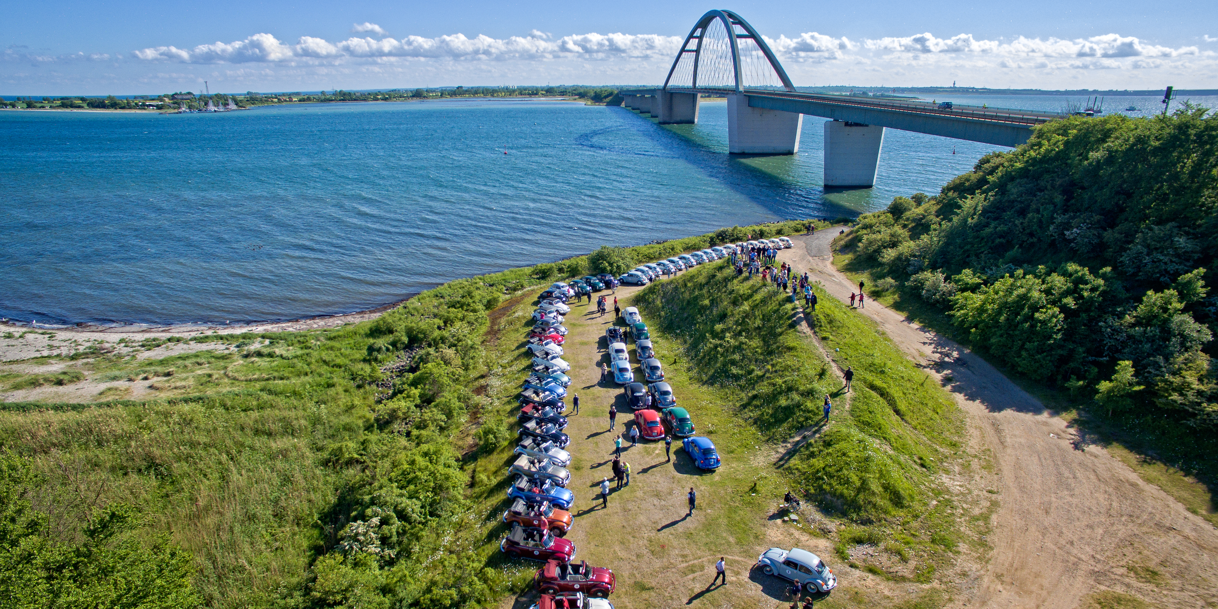 Fehmarnsund mit Fehmarnsundbrücke