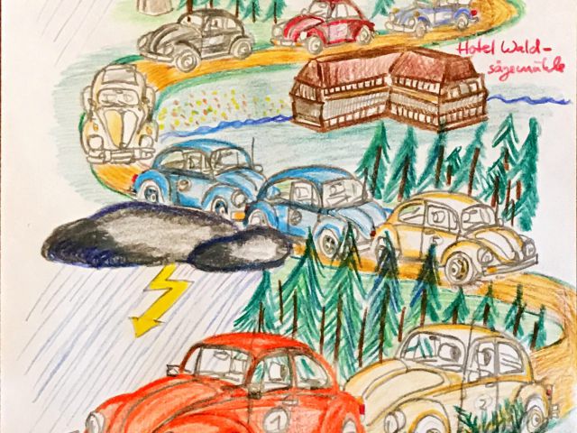 El dibujo de Alexander de la reuni&oacute;n