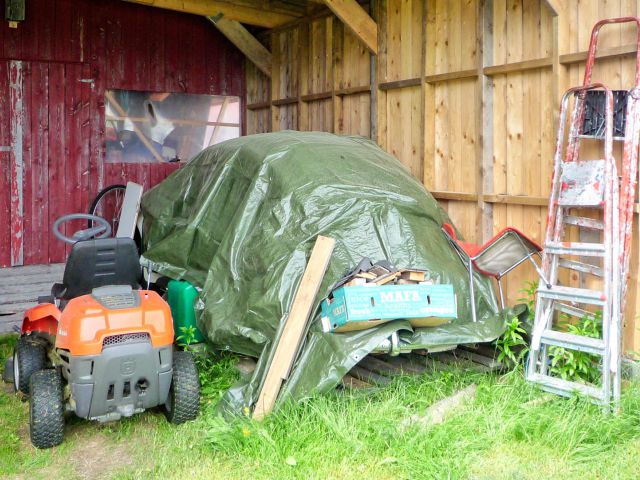 VW Escarabajo en Elga en el lago Femund