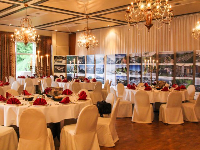 Saal des Gala-Diner im Hotel Vulcano-Lindenhof