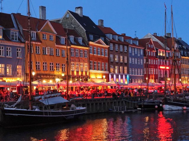 Copenhagen - NyHavn in the evening