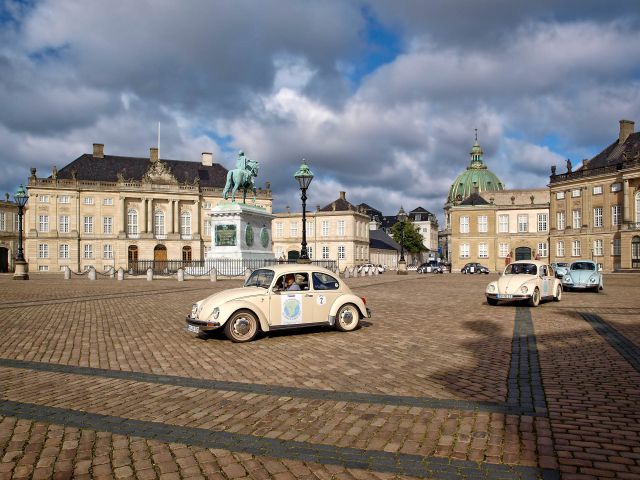 Vuelta de honor en Amalienborg