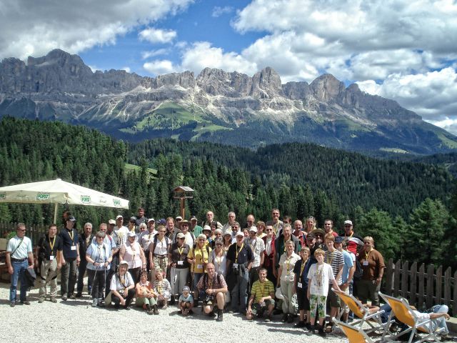 Gruppenfoto vor Latemar