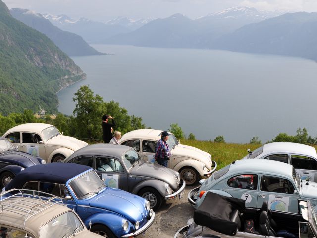 Blick auf den Storfjord vom Bauernhof Lia