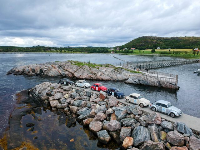 Mole am Hafen von Salsnes