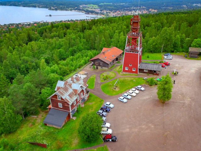 Aussichtstrum Vidablick vor Rättvik