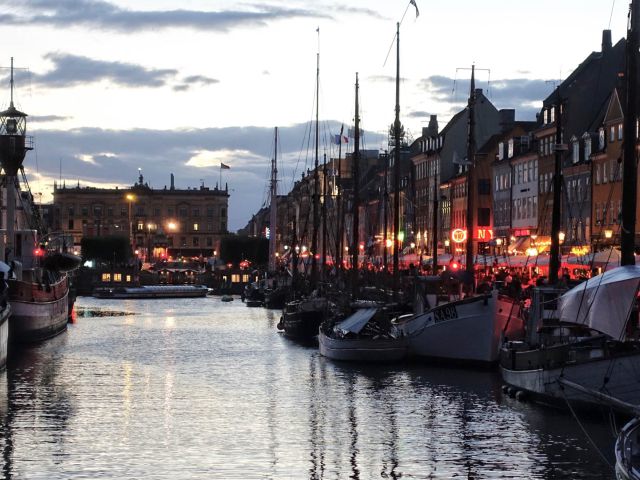 Copenhagen - NyHavn in the evening