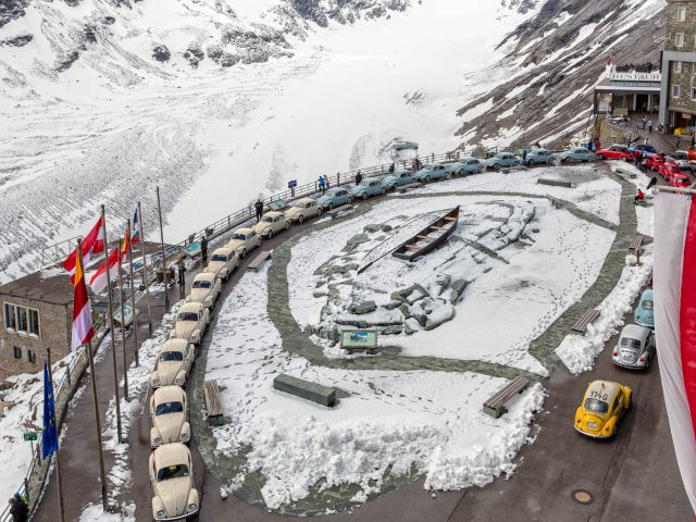 View of the Pasterze glacier