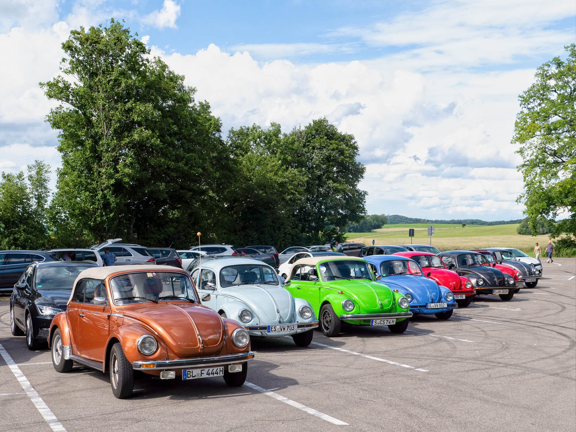 Car park at the Reußenstein