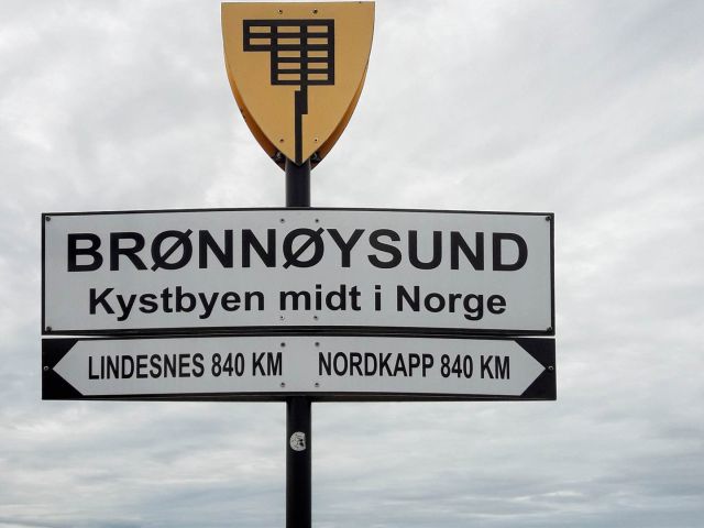 Die Mitte von Norwegen