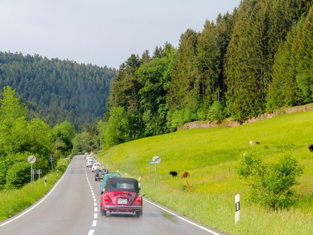 Im Konvoi Richtung Freudenstadt