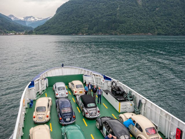 Fähre auf dem Geirangerfjord